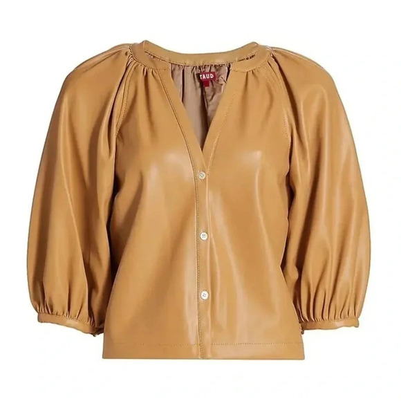 Staud Vegan Leather Large Top Camel - Picture 2 of 11